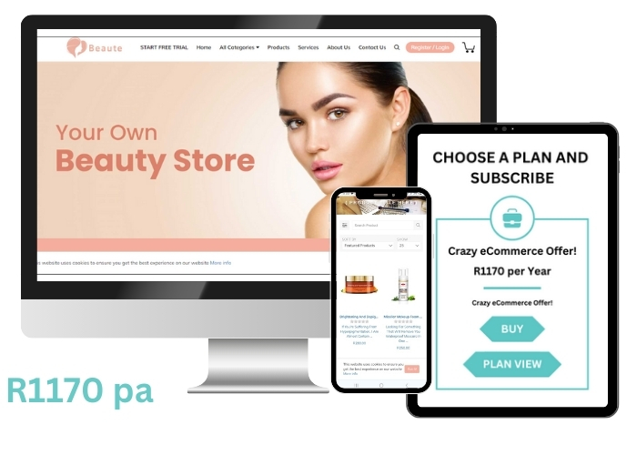 Crazy eCommerce Promo Mockup View from Shopespot